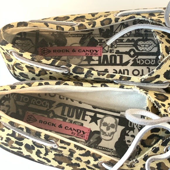 ROCK & CANDY Leopard Print Boatie Shoe—SZ. 9.5 - Picture 4 of 15